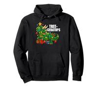Tree-Ceratops Árbol de Navidad Ceratops Xmas Dino Sudadera con Capucha