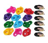 Tree Climbing Holds for Kids Climber - 12 Adult Climbing Rocks with 6