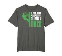 Tree Climbing Leñador Árbol - Bosque Podador Arborista Camiseta, Hombre Tallas Grandes, Asfalto, 6X Alto