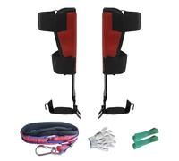 Tree Climbing Spikes - 13 Inch Steel Pole Gear | 150kg Heavy-Duty Two-Teeth Climbing Tool - Complete Kit with Safety Straps, Seat Belt, and Gloves for Professional Tree Work