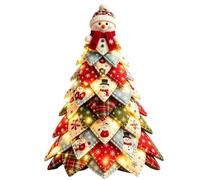 Tree Festival Quilting Art Decor with Light DIY Quilted Christmas