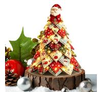Tree Festival Quilting Art Decor with Light DIY Quilted Christmas