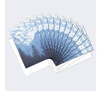 Tree-Free Greetings ECOnotes FS56067 - Tarjetas de notas en blanco, sobres a juego, juego de tarjetas estacionarias en blanco, 4 x 6 pulgadas, Rocky Mountain, paquete de 12