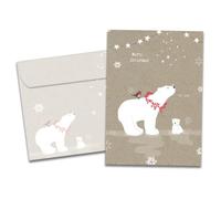 Tree-Free Greetings Holiday HB93305 - Juego de 10 tarjetas de felicitación (papel reciclado), diseño vintage, color marrón