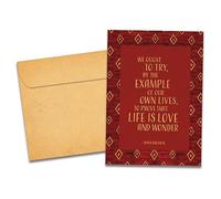 Tree-Free Greetings Kwanzaa - Paquete de 12 sobres a juego, respetuoso con el medio ambiente, fabricado en Estados Unidos, papel 100% reciclado, 5 x 7 pulgadas, Love and Wonder (HP60660)