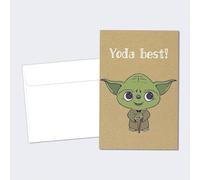 Tree-Free Greetings Paquete de 12 tarjetas de agradecimiento, ecológicas, fabricadas en Estados Unidos, 100% papel reciclado, 4 x 6 pulgadas, Yo 'Da Best (TK30407)