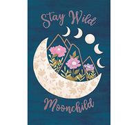 Tree-Free Greetings Paquete de 12 tarjetas de notas para todas las ocasiones, ecológicas, fabricadas en Estados Unidos, 100% papel reciclado, 4 x 6 pulgadas, Stay Wild Moonchild (FS54558)