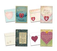 Tree-Free Greetings Paquete de 16 tarjetas de condolencias para mascotas Forever Friends y sobres a juego, fabricados en Estados Unidos, 100% papel reciclado, 5 x 7 pulgadas, pérdida de condolencia