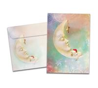 Tree-Free Greetings - Tarjetas de felicitación de temporada - Diseños artísticos - 10 tarjetas + sobres a juego - Fabricado en Estados Unidos - Papel 100% reciclado - 5 x 7 - Sueños de Navidad