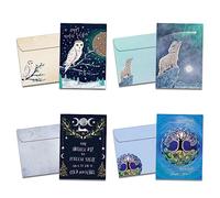 Tree-Free Greetings - Tarjetas de felicitación de temporada - Diseños artísticos - 16 tarjetas surtidas + sobres a juego - Fabricado en Estados Unidos - Papel 100% reciclado - 5 x 7 pulgadas - Surtido