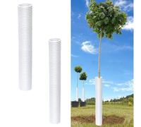Tree Guards - 246 tubos de protección para troncos de árboles de polipropileno duro para plantas de jardín y árboles jóvenes, protección contra cortezas para evitar daños a la vida silvestre y