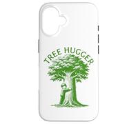 Tree Hugger Kid Hugging a Tree Earth Day Carcasa para iPhone 16