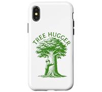 Tree Hugger Kid Hugging a Tree Earth Day Carcasa para iPhone X/XS