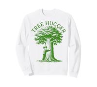 Tree Hugger Kid Hugging a Tree Earth Day Sudadera