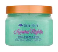 Tree Hut Aurora Nights - Exfoliante de azúcar de karité, cuidado corporal exfoliante, exfoliante corporal, exfoliante de azúcar, piel seca, unisex, manteca de karité, hidratante, 18 onzas líquidas