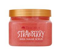 Tree Hut - Exfoliante Corporal de Azúcar - Strawberry - Bote 510 g - Contiene Ácido Beta Hidróxido y Manteca de Karité - Ayuda a Restaurar el Brillo de la Piel - Nutre y Suaviza la Piel Seca