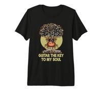 Tree Life Guitar The Key To My Soul Music Cita Músico Camiseta Premium
