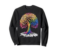 Tree Life Rainbow LGBT Orgullo Gay Orgullo Lesbiano Sudadera