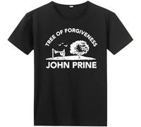 Tree of for Give Ness John Prine T Shirt Men Short Sleeve Cotton Crewneck Top tee Black XXL