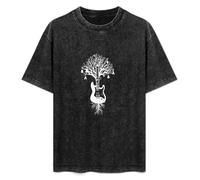 Tree of Guitars Tree of Life Mens T-Shirt Unisex Black Top tee S