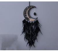 Tree of Life Chakra Gem Stones Healing Crystals Hanging Ornament Heart Wind Chimes Agate Slice Quartz Suncatcher Home Wall(Black)