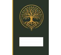 Tree of Life - Golden Harmony Dark Edition Grid Notebook: 100-page 6×9 in squared journal (5 mm grid) for notes, study, and creative projects