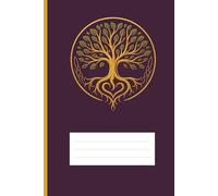 Tree of Life - Golden Harmony Elegant Grid Notebook: 80-page 6×9 in squared journal (5 mm grid) for notes, study, and creative ideas
