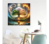 Tree of Life Jigsaw Puzzle 120 Pieces 45x45cm/18x18inch, Difficult Jigsaw Puzzles for Adults 120, Beautiful Art Work, Great Festive Puzzle Gift for Men/Women