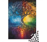 Tree of Life Jigsaw Puzzles Puzzles for Adults Kids. 1000 Piece Impossible Challenge Toy Educational Games Home Decoration for Educational Games Gifts 1000pcs (75x50cm)