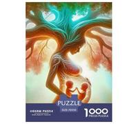 Tree of Life Puzzle Imposible Desafío Extremo Adultos Niños 1000 Piezas Arte Moderno Cumpleaños Regalo Brain Teaser Mindfulness Activity 70x50cm/1000pcs