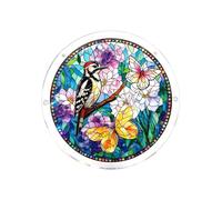 Tree of Life Sun Catcher Window Hanging, DIY Acrylic Puzzle Light Projection Decor for Garden Office Home, Colorful Prism Suncatcher for Christmas Birthday Gift, Unique Stained Glass Effect