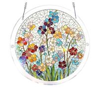 Tree of Life Sun Catcher Window Hanging, DIY Acrylic Puzzle Light Projection Decor for Garden Office Home, Colorful Prism Suncatcher for Christmas Birthday Gift, Unique Stained Glass Effect