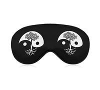 Tree of Life Yin Yang Funny Sleep Eye Mask Soft Blindfold Eye Cover con correa ajustable Night Eyeshade para hombres y mujeres
