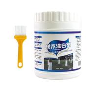 Tree Paint - 43,31 pulgadas White Trunk Protector | Revestimiento protector de látex acrílico - 500 g Frost Defense Sunscald Dressing with Brush for Saplings and Fruit Orchards, ideal for Farms