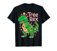 Tree Rex Christmas Costume T-Rex Dinosaur Xmas Light Family Camiseta