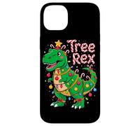 Tree Rex Christmas Costume T-Rex Dinosaur Xmas Light Family Carcasa para iPhone 14 Plus