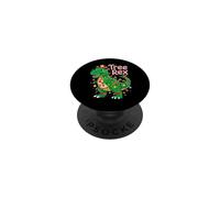 Tree Rex Christmas Costume T-Rex Dinosaur Xmas Light Family PopSockets PopGrip Adhesivo