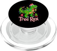 Tree Rex Christmas Costume T-Rex Dinosaur Xmas Light Family PopSockets PopGrip para MagSafe