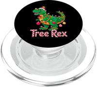 Tree Rex Christmas Costume T-Rex Dinosaur Xmas Light Family PopSockets PopGrip para MagSafe