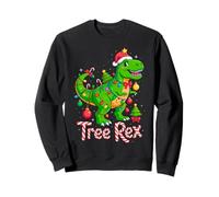 Tree Rex Christmas Costume T-Rex Dinosaur Xmas Light Family Sudadera