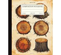 Tree Rings Composition Notebook College Ruled | Nature Wood Science Journal 7.5x9.25 in | 110 Pages | College Ruled Lines | Forestry Study Writing