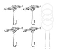 Tree Sap Tapping Kit, 4-Set Portable Maple Tree Taps Drill Bits, Stainless Steel Spiles & Trunk Faucets, Sap Collection Tool With Cleaning Brushes For Syrup Making