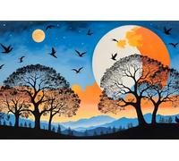 Tree Shadows 700 Piece Jigsaw Puzzles for Adults, Colourful, Challenging & Brainteasing Adult Puzzles 700 Pieces Mountains, Fun jigsaws for The Whole Family 20x15 Inch