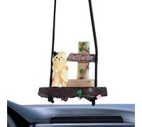 Tree Sign Car Mirror Ornament - Cat Car Pendant | Interior Decorative Hanging Accessory | Cat Cars Pendants | Mirrors Hangable Accessories | Cute Branch Cats Pendant Rearview Mirrors Kitten Charm