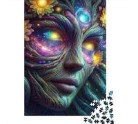 Tree Spirit Rompecabezas Cosmic Face 1000 Piezas Papel Reciclado Adultos Y Mayores De 12 Años Rompecabezas Divertido Regalo Y Actividad En Casa 70x50cm/1000pcs