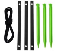 Tree Stake Kit With Straps For Young Trees Weather Protection | para durable Plastic Stakes, 3 Straps Included, Stabilises Saplings In Wind, para ideal For Gardens And Bad Weather