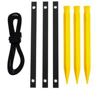 Tree Stake Kit With Straps For Young Trees Weather Protection | para durable Plastic Stakes, 3 Straps Included, Stabilises Saplings In Wind, para ideal For Gardens And Bad Weather