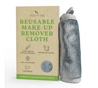 Tree To Tub Paño desmaquillante reutilizable para la cara, toallas desmaquillantes de microfibra lavables grises para una limpieza suave, toallas de maquillaje para uso diario, toallas faciales para