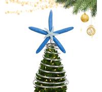 Tree Topper, Christmas Tree Star Ornaments, 3,54 x 7,87 pulgadas Sturdy Decoration Treetop Centerpiece for Window, Bedroom, Outdoor Party, Home, Livingroom and Holiday Use