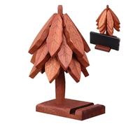 Tree Trivet - Posavasos de madera antiquemaduras con 1 soporte, almohadilla resistente al calor con diseño de soporte para teléfono, para el hogar, restaurante, cocina, mesa de comedor, platos